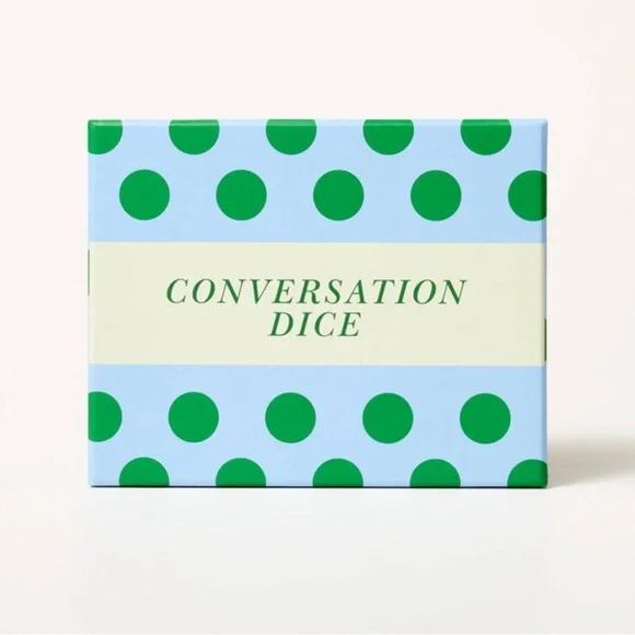 Kate Spade Conversation Starter Dice Green/Blue Polka Dot New in Box - Picture 3 of 3